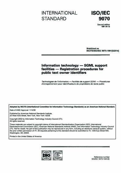 Standards PDF Cover Page